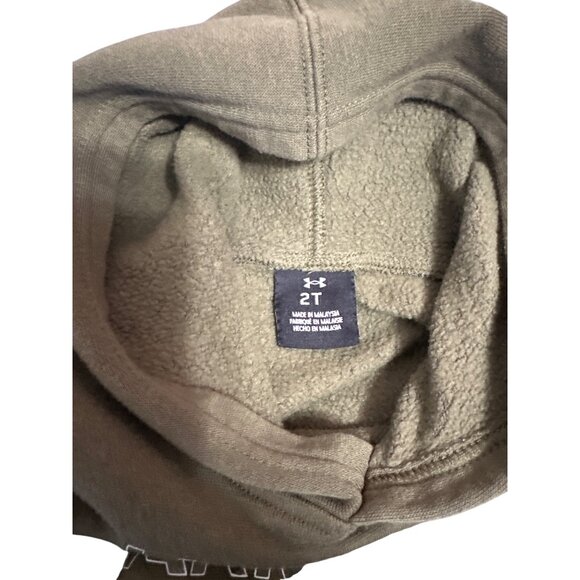 Under Armour Toddler Boys 2T Olive Green Camo Logo Hoodie - Picture 7 of 7
